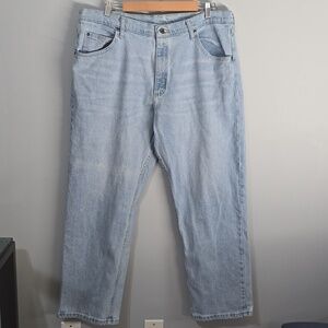 wrangler jeans mens size 38 light blue Basic Denim Jean